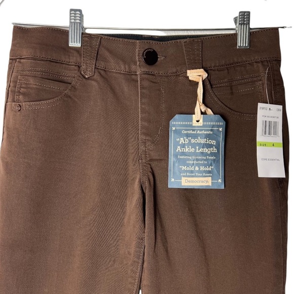 Democracy “Ab Solutions” Brown Ankle Length Pant Size 8P - Picture 7 of 14